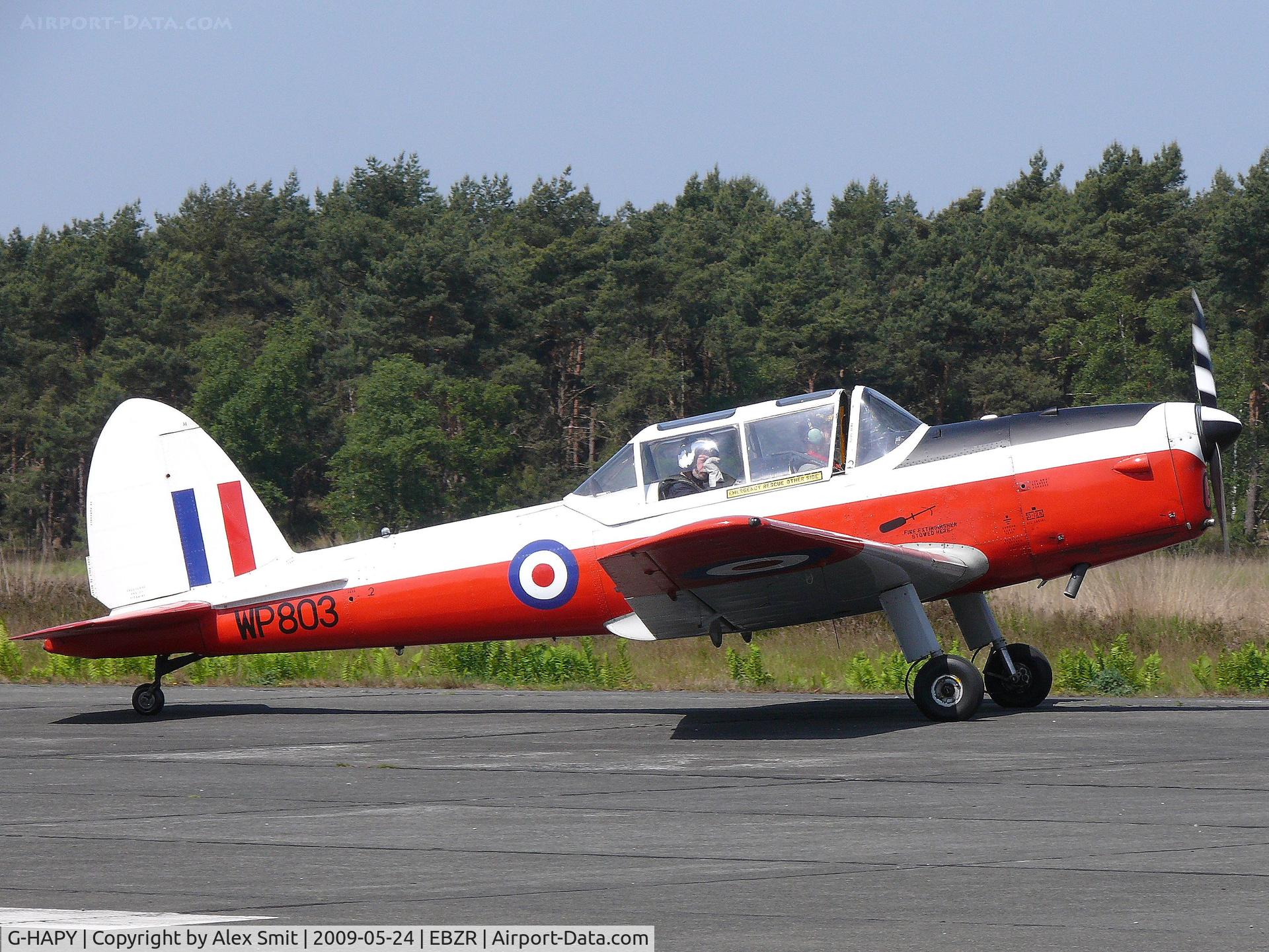 G-HAPY, 1952 De Havilland DHC-1 Chipmunk T.10 C/N C1/0697, De Havilland Canada DHC-1 Chipmunk G-HAPY painted as Royal Air Force WP803