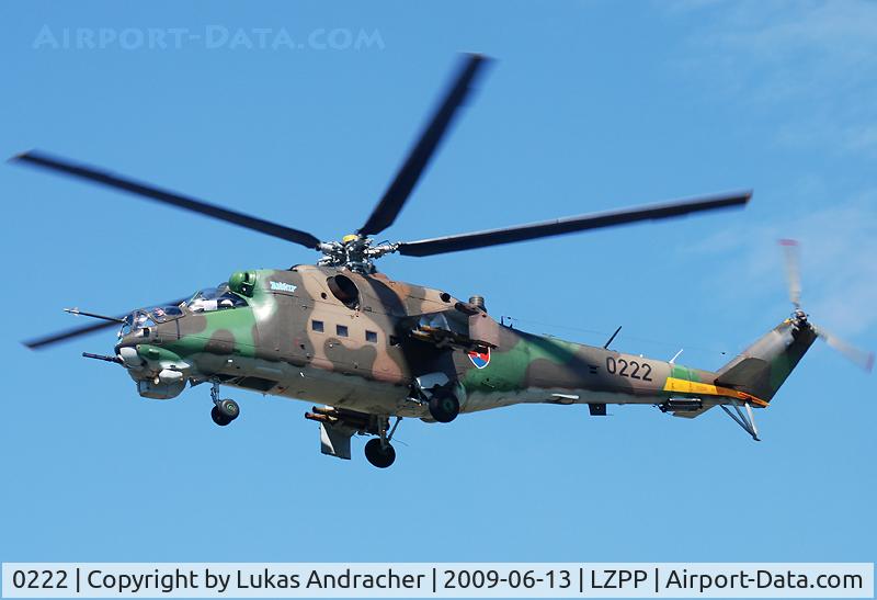0222, Mil Mi-24D Hind D C/N 340222, SlovakiaAir Force, Mil Mi-24D - 'Asterix'