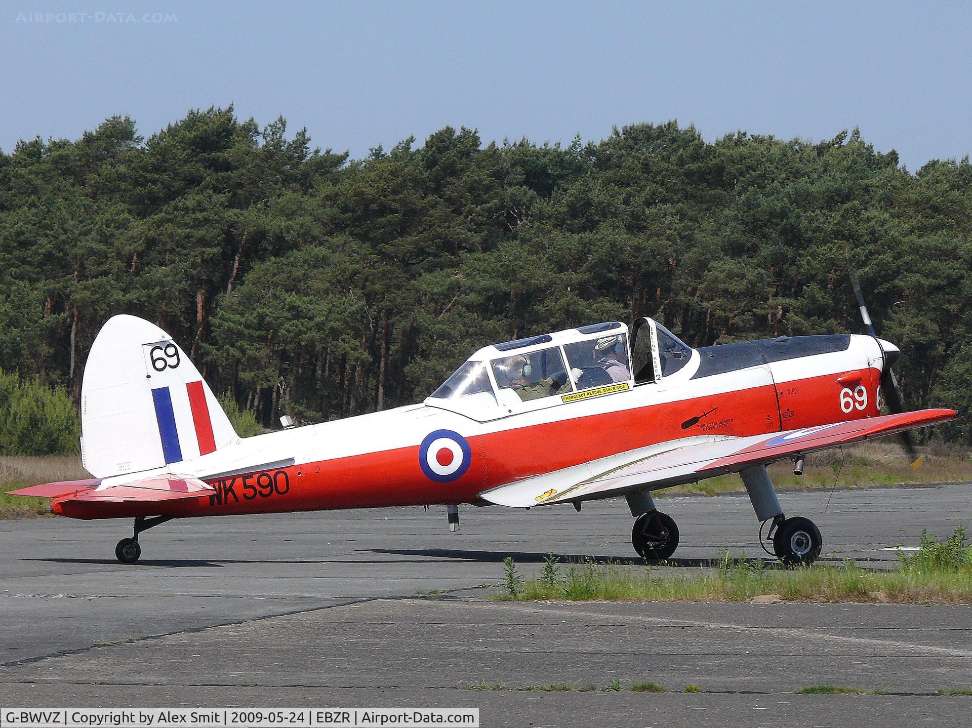 G-BWVZ, 1952 De Havilland DHC-1 Chipmunk T.10 C/N C1/0614, De Havilland Canada DHC-1 Chipmunk G-BWVZ painted as Royal Air Force WK590/69
