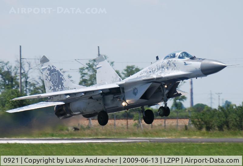 0921, Mikoyan-Gurevich MiG-29AS C/N 2960535409, Slovakia Air Force, MiG-29AS (9-12A)