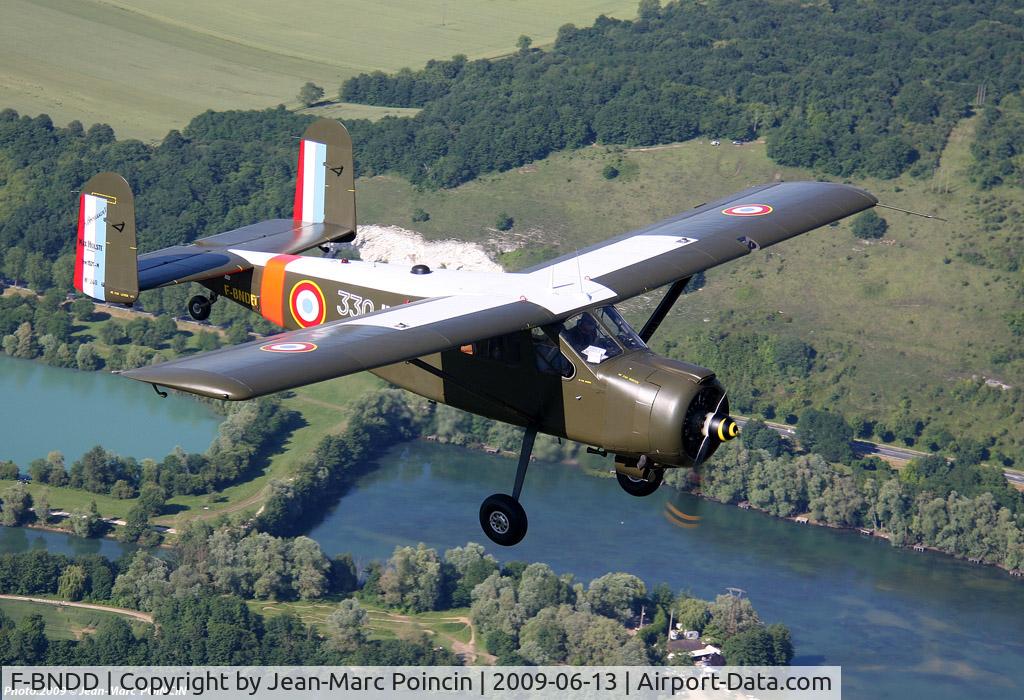 F-BNDD, Max Holste MH-1521M Broussard C/N 240, F-BNDD over the river Yonne