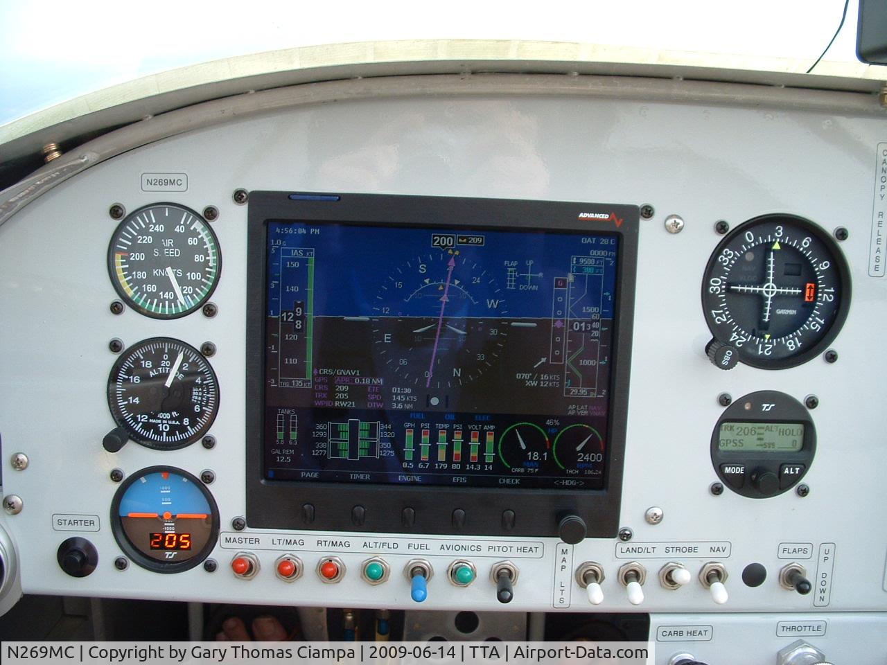 N269MC, 2008 Vans RV-7 C/N 72713, TTA, RNAV 21, WIZNY, AF3500