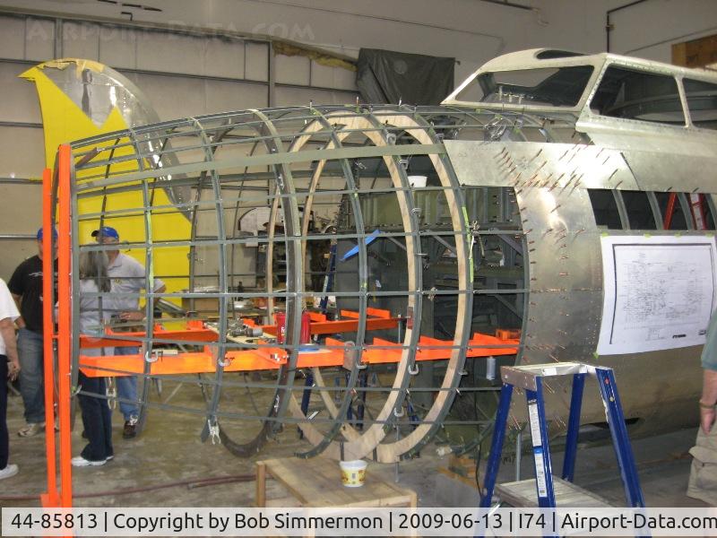 44-85813, 1944 Boeing B-17G Flying Fortress C/N 8722, New nose structure going together.