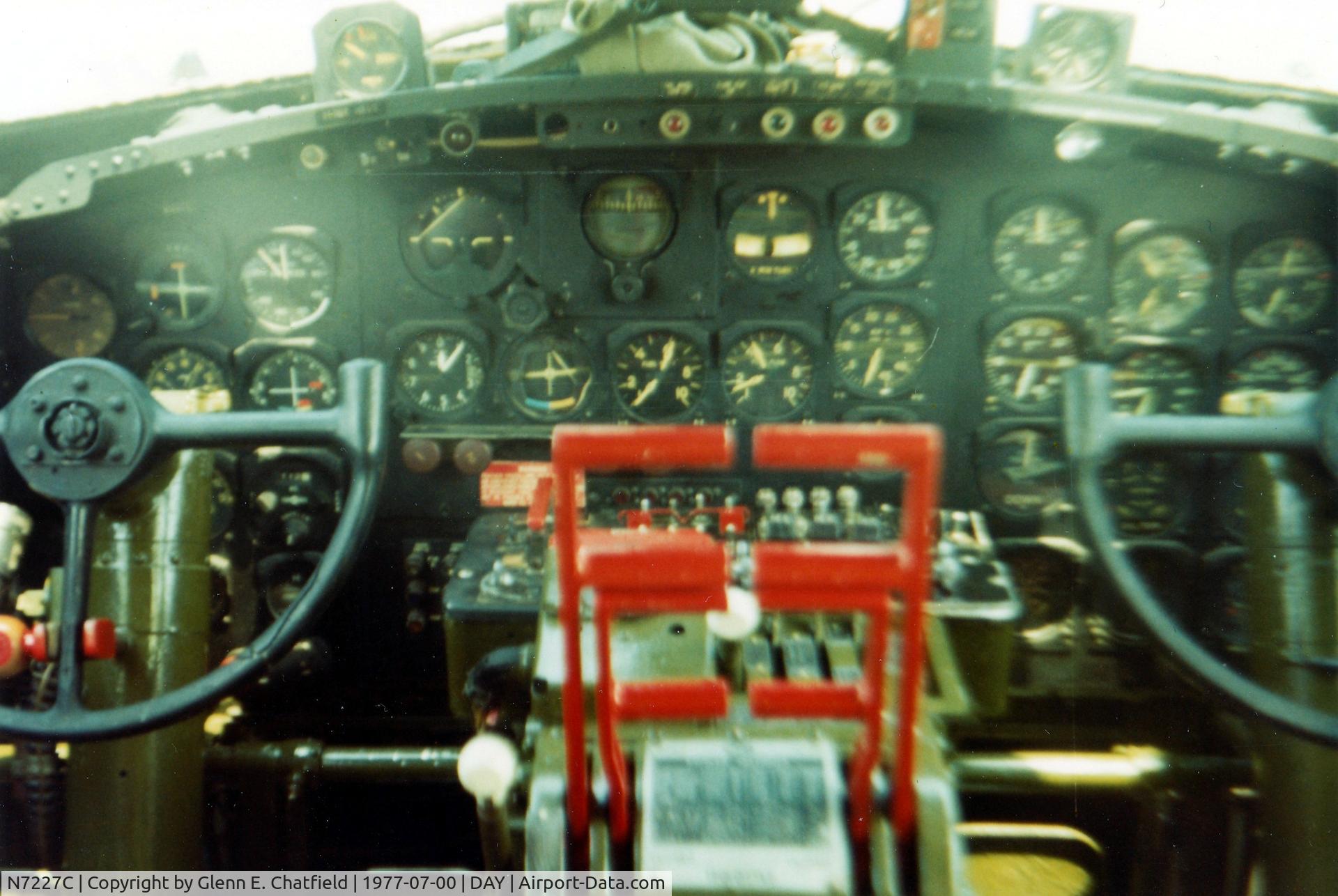 N7227C, 1944 Boeing B-17G Fortress C/N 32513, At the Dayton International Air Show.  Instamatic 110 print.