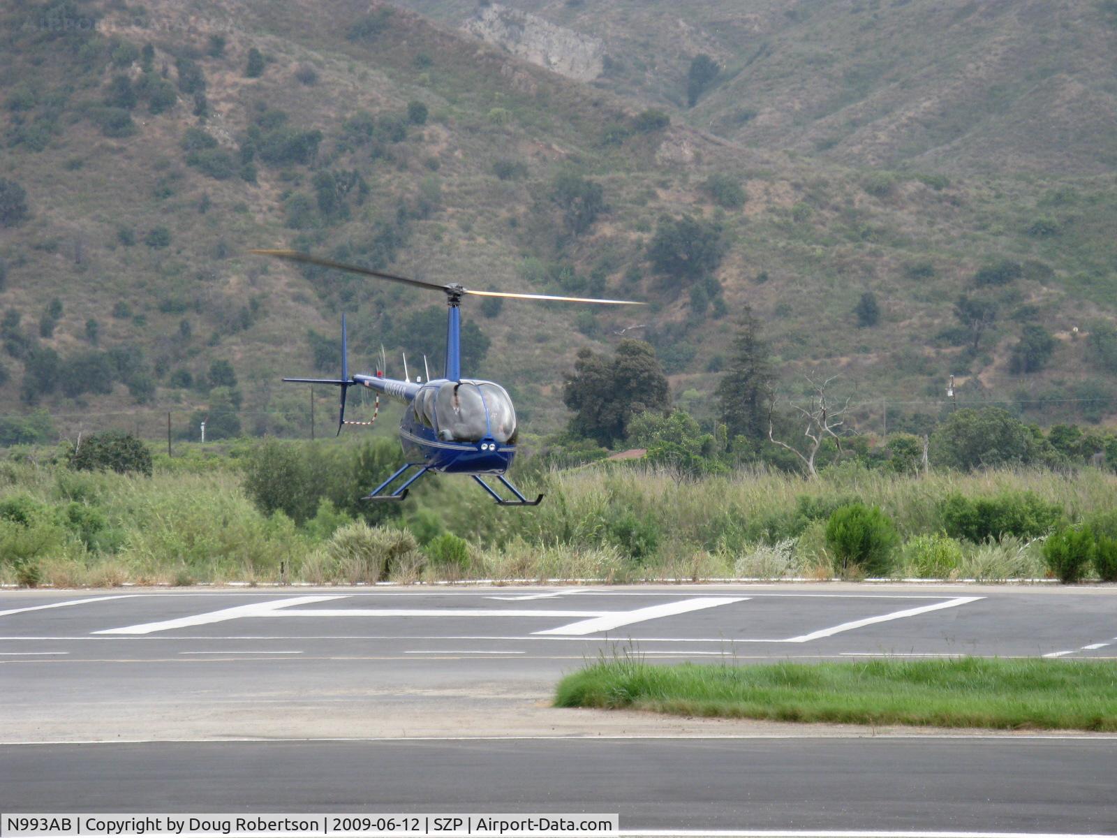 N993AB, Robinson R44 Raven II C/N 12721, 2009 Robinson R44 RAVEN II, Lycoming IO-540 derated to 245 Hp for 5 minutes, 205 Hp continuous, hover to landing