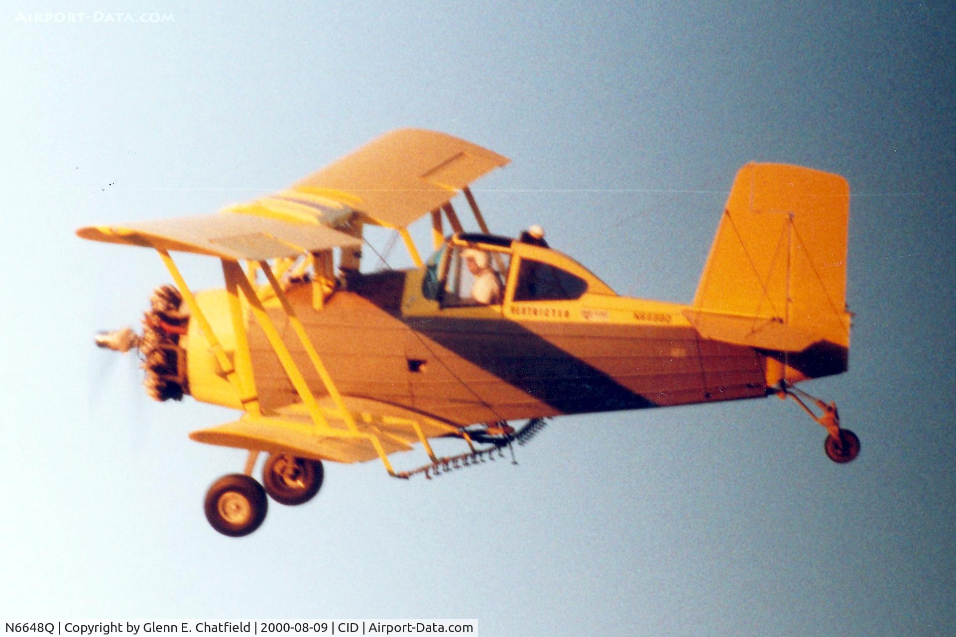 N6648Q, 1977 Grumman-Schweizer G-164B C/N 175B, Flying by the control tower