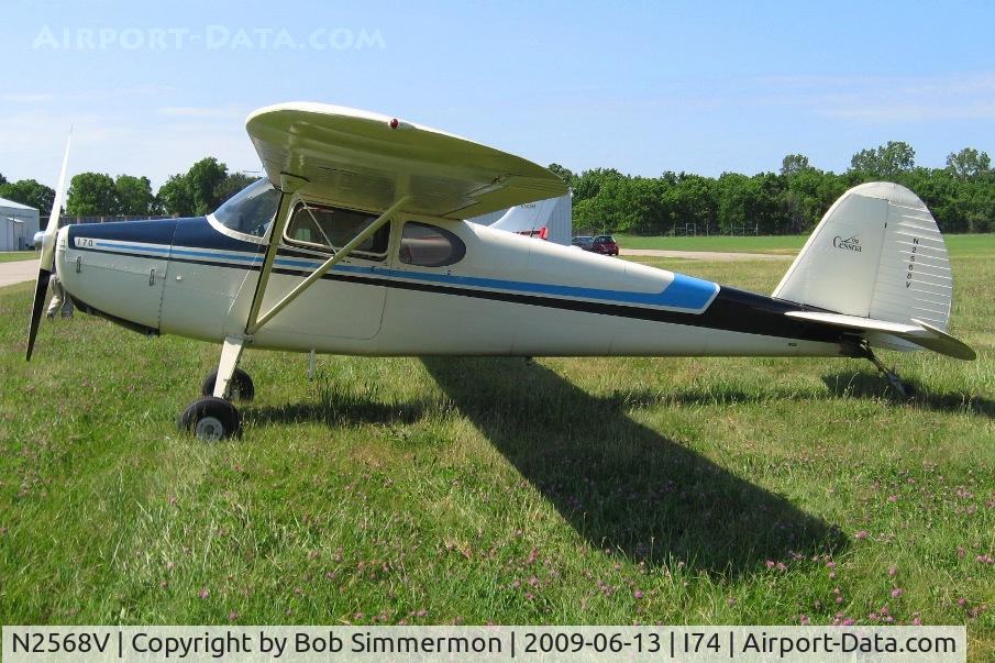 N2568V, 1948 Cessna 170 C/N 18073, At the Urbana, Ohio breakfast fly-in