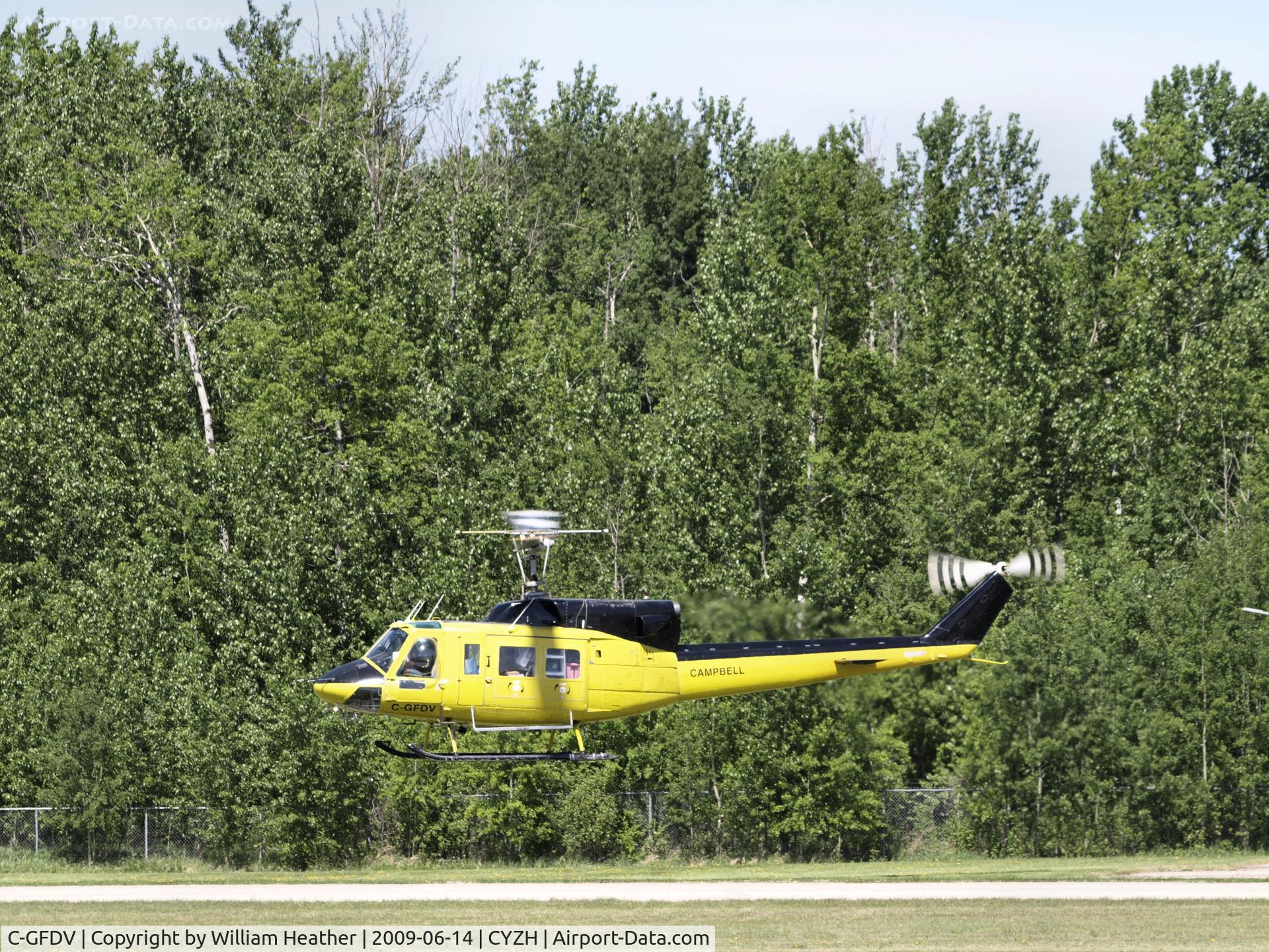 C-GFDV, 1977 Bell 212 C/N 30842, Slave LAke Fire Base
