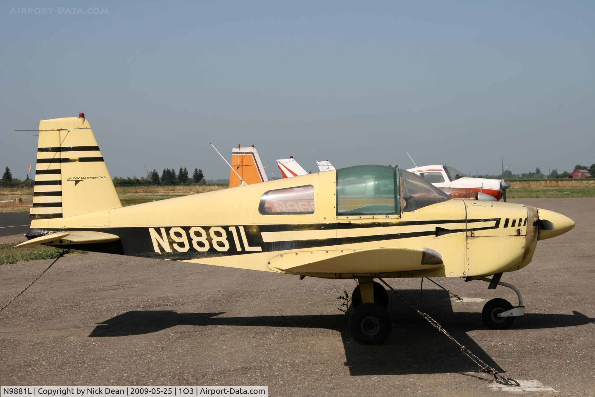 N9881L, 1974 Grumman American AA-1B Trainer C/N AA1B-0481, 1O3