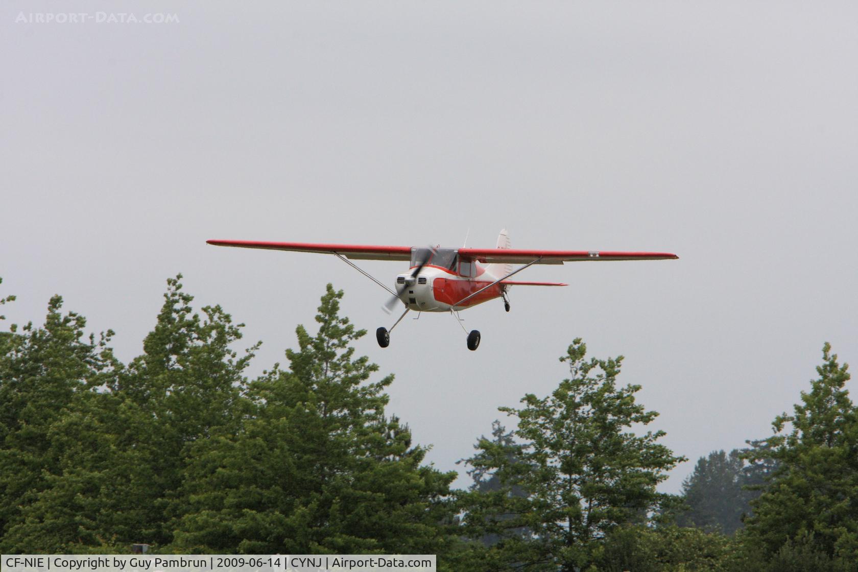 CF-NIE, 1949 Cessna 170A C/N 19415, Short final....