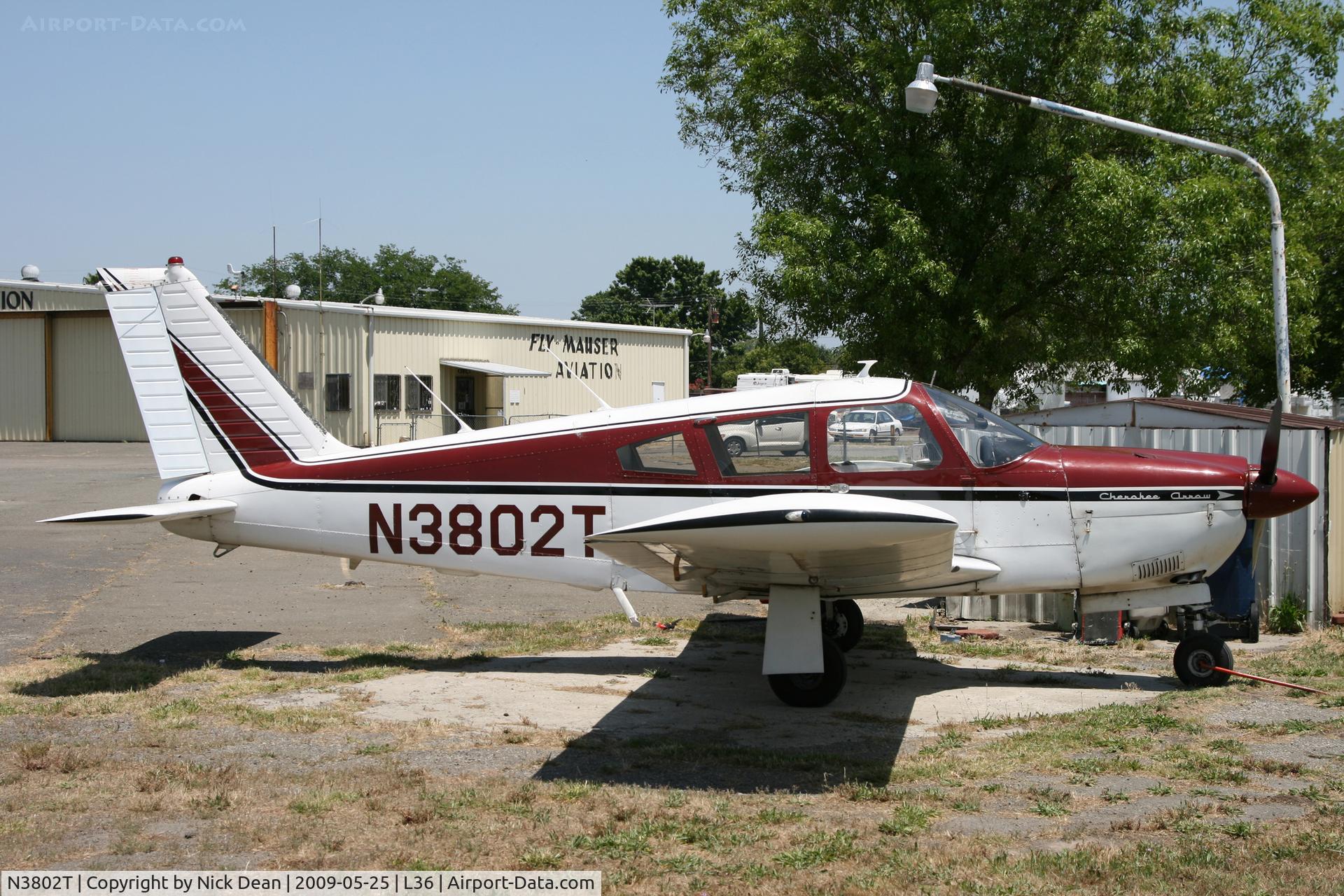 N3802T, 1967 Piper PA-28R-180 Cherokee Arrow C/N 28R-30116, L36