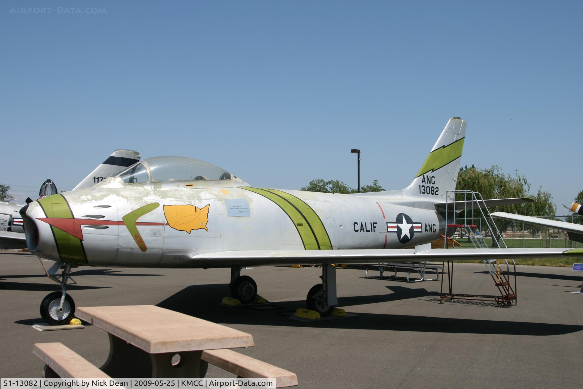 51-13082, 1951 North American F-86F-20-NH Sabre C/N 176-13, KMCC