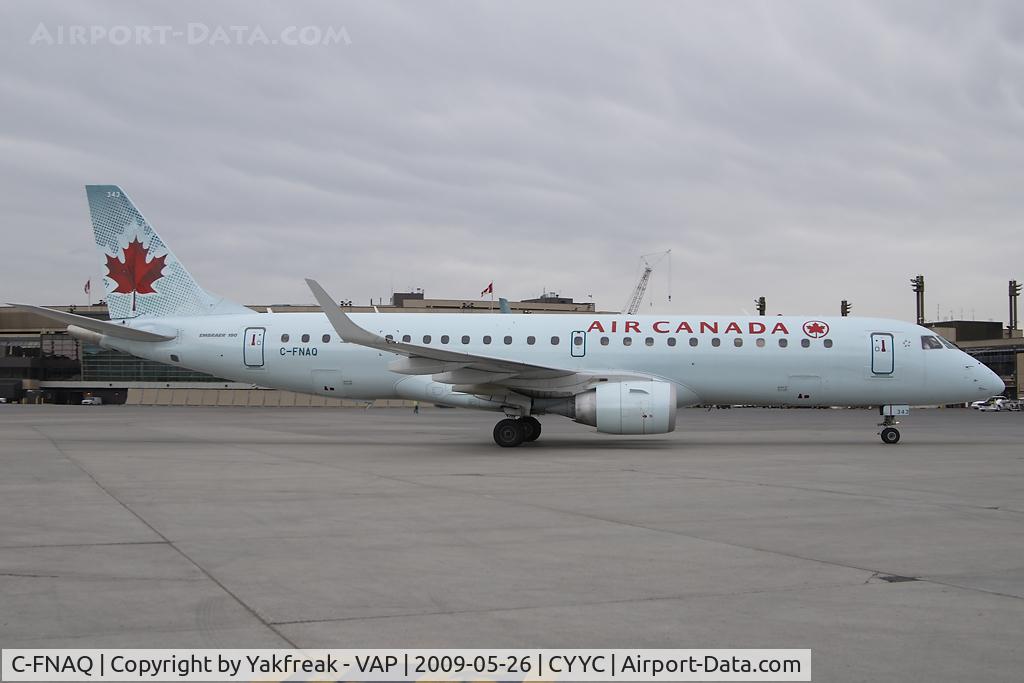 C-FNAQ, 2008 Embraer 190AR (ERJ-190-100IGW) C/N 19000146, Air Canada Embraer 190