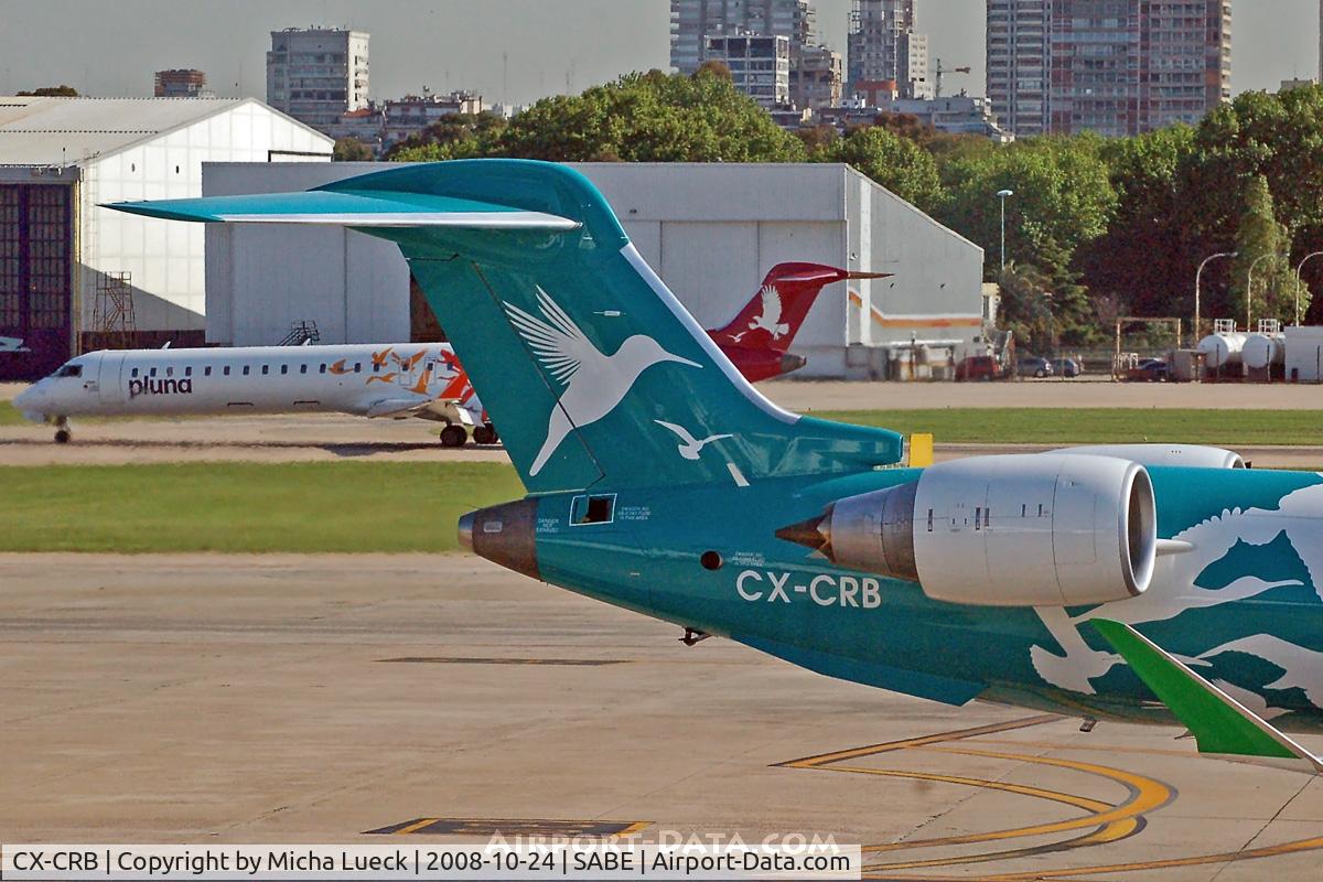 CX-CRB, 2008 Bombardier CRJ-900LR (CL-600-2D24) C/N 15169, Green tail and red tail...