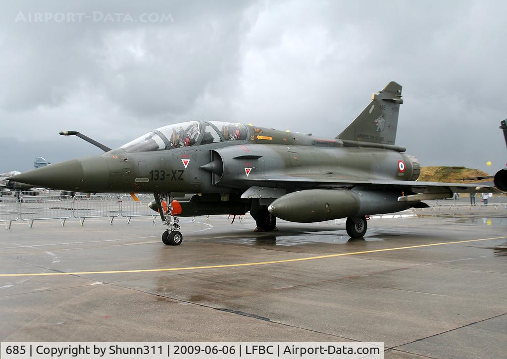 685, 2009 Dassault Mirage 2000D C/N 559, Displayed during LFBC Airshow 2009