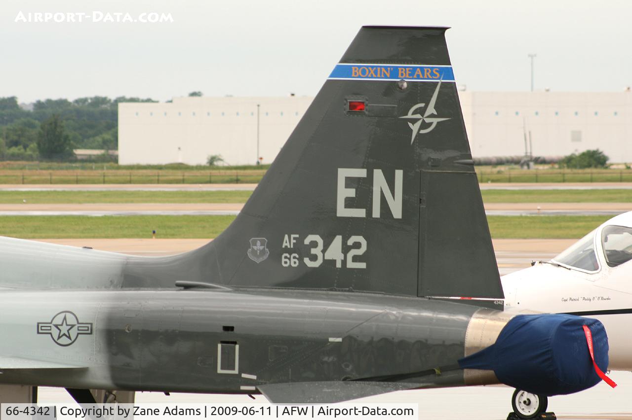 66-4342, 1966 Northrop T-38A-65-NO Talon C/N N.5919, USAF T-38 at Alliance Airport, Ft. Worth, TX