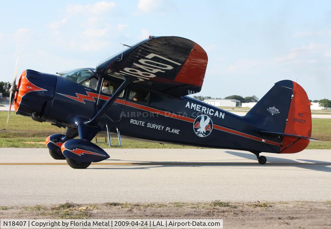 N18407, 1937 Stinson SR-9C Reliant C/N 5313, Stinson SR-9C