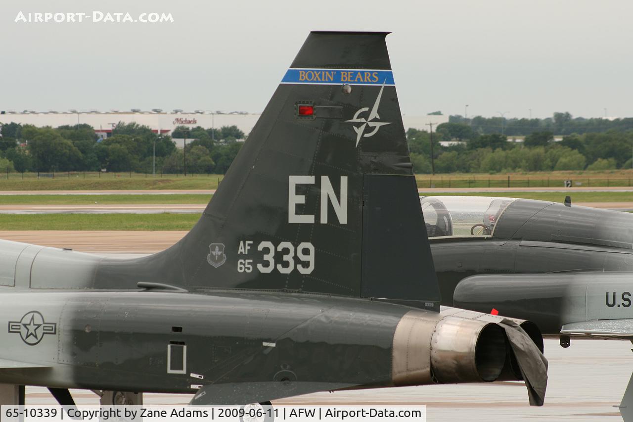 65-10339, 1965 Northrop T-38C Talon C/N N.5758, USAF T-38 at Alliance Airport, Ft. Worth, TX