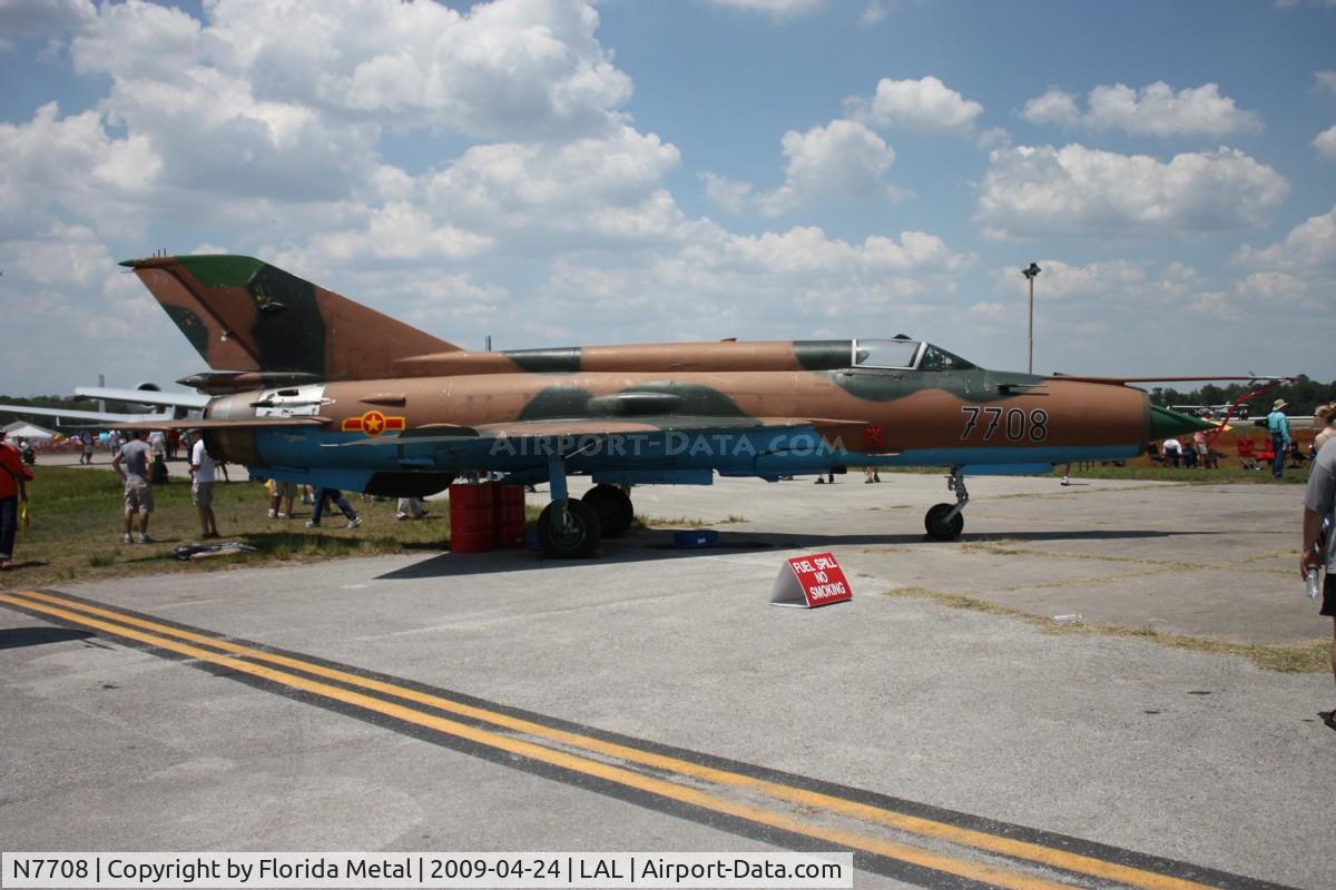 N7708, 1973 Mikoyan-Gurevich MiG-21MF C/N 7708, Mig 21