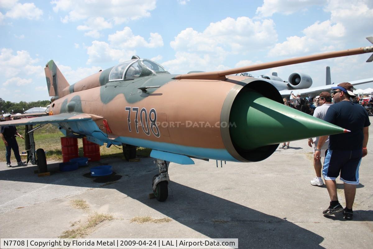 N7708, 1973 Mikoyan-Gurevich MiG-21MF C/N 7708, Mig 21