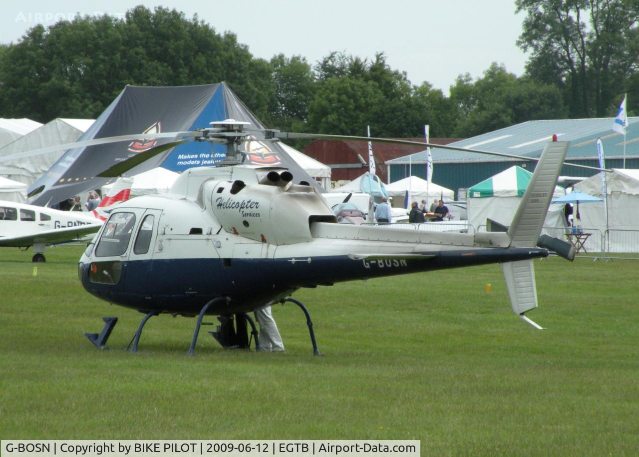 G-BOSN, 1982 Aerospatiale AS-355F-1 Ecureuil 2 C/N 5266, AEROEXPO LONDON 2009