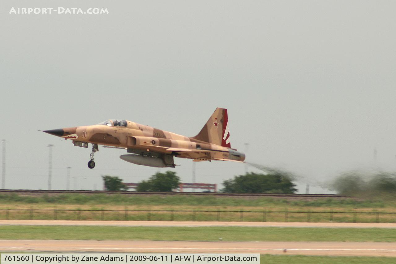 761560, Northrop F-5N Tiger II C/N L.1035, US Navy F-5E at Alliance Airport. To Switzerland as J-3035 to US Navy as 761560