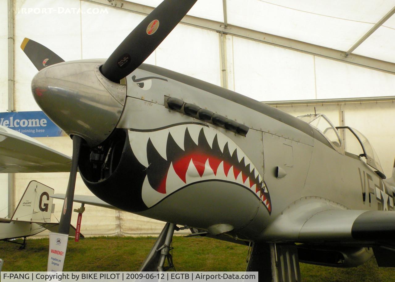 F-PANG, Jurca MJ-77 Gnatsum  (3/4 Scale NA P-51D Mustang) C/N 04, AEROEXPO LONDON 2009