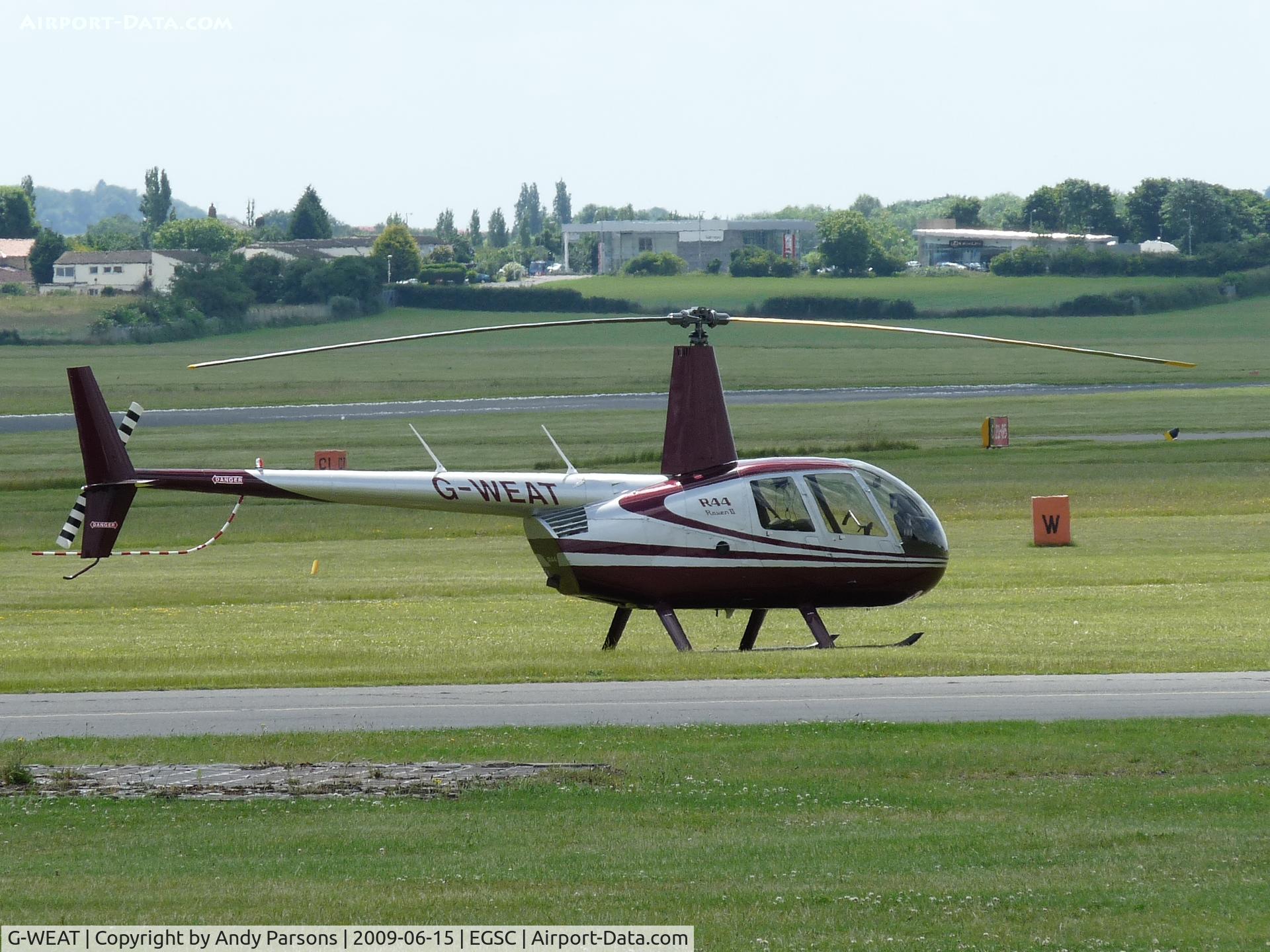 G-WEAT, 2009 Robinson R44 Raven II C/N 12722, Visiting Cambridge