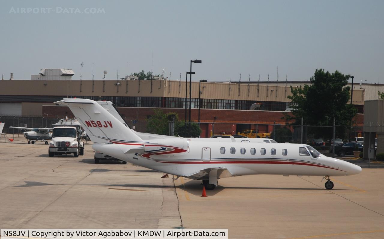 N58JV, 2008 Cessna 525B C/N 525B0270, At Midway