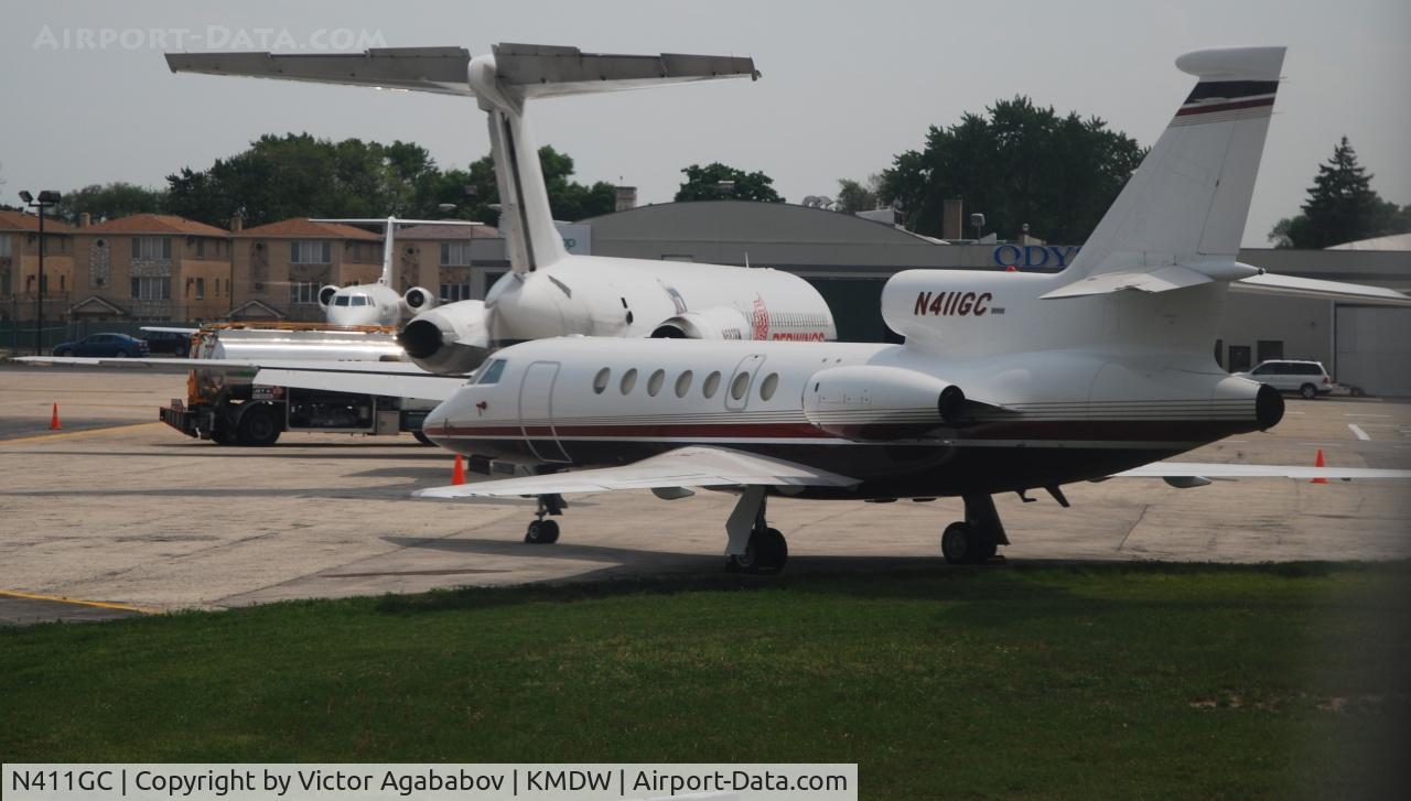N411GC, 1990 Dassault-Breguet Falcon 50 C/N 210, At Midway