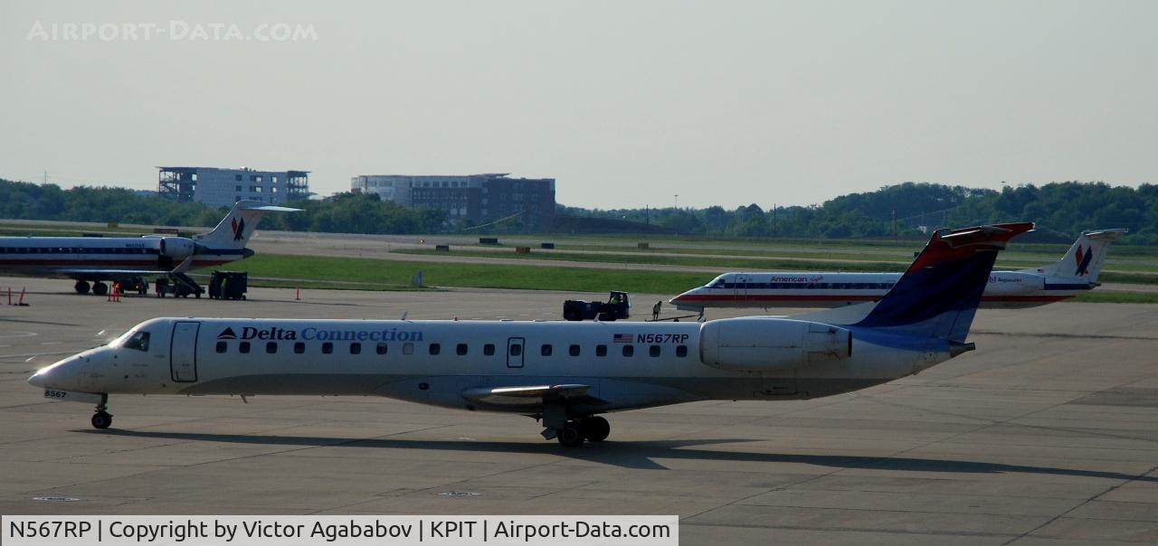 N567RP, 2003 Embraer EMB-145LR C/N 145698, At Pittsburgh