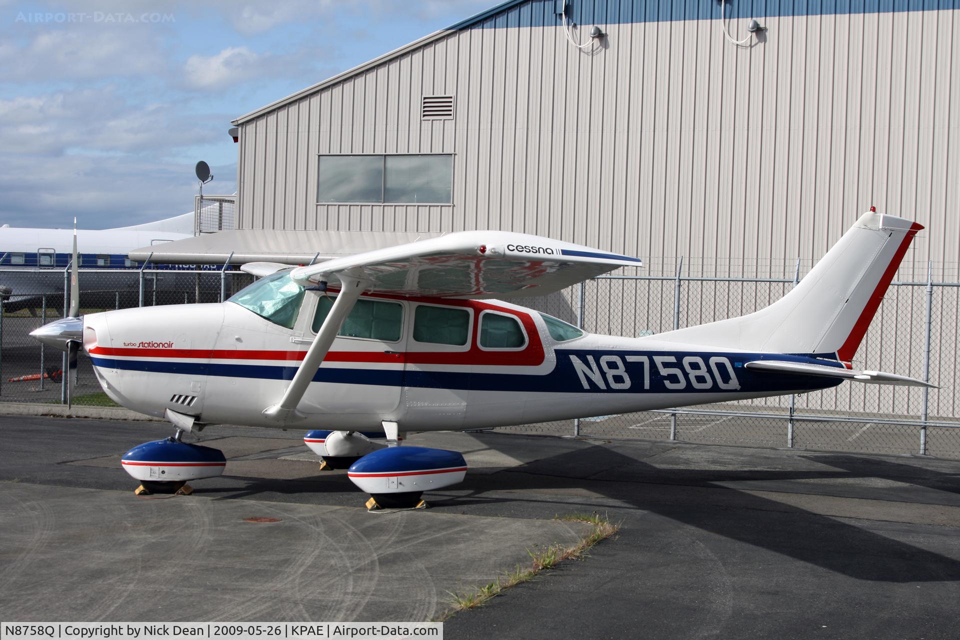 N8758Q, 1976 Cessna TU206F Turbo Stationair C/N U20603511, KPAE