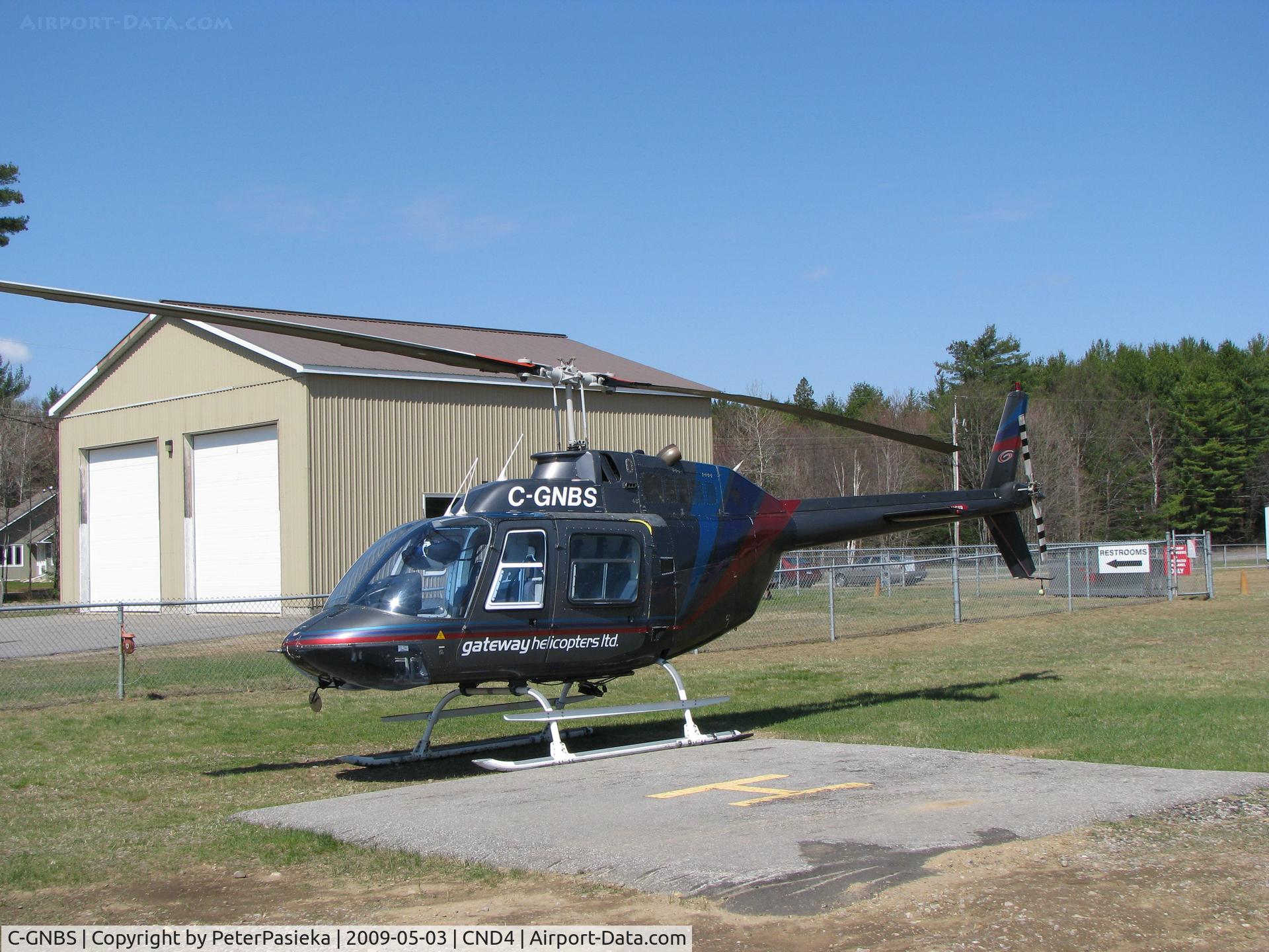 C-GNBS, 1973 Bell 206B JetRanger II C/N 1138, @ Haliburton/Stahnope Airport