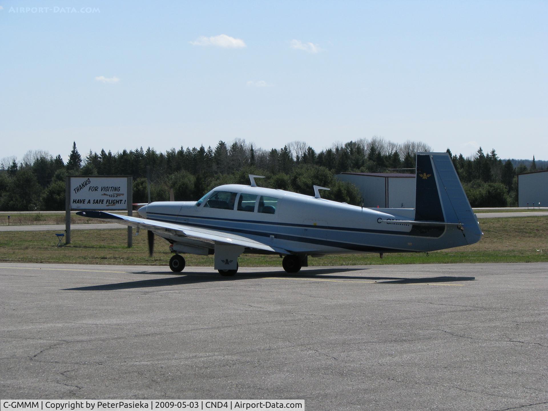 C-GMMM, 1975 Mooney M20F Executive C/N 22-1269, @ Haliburton/Stahnope Airport