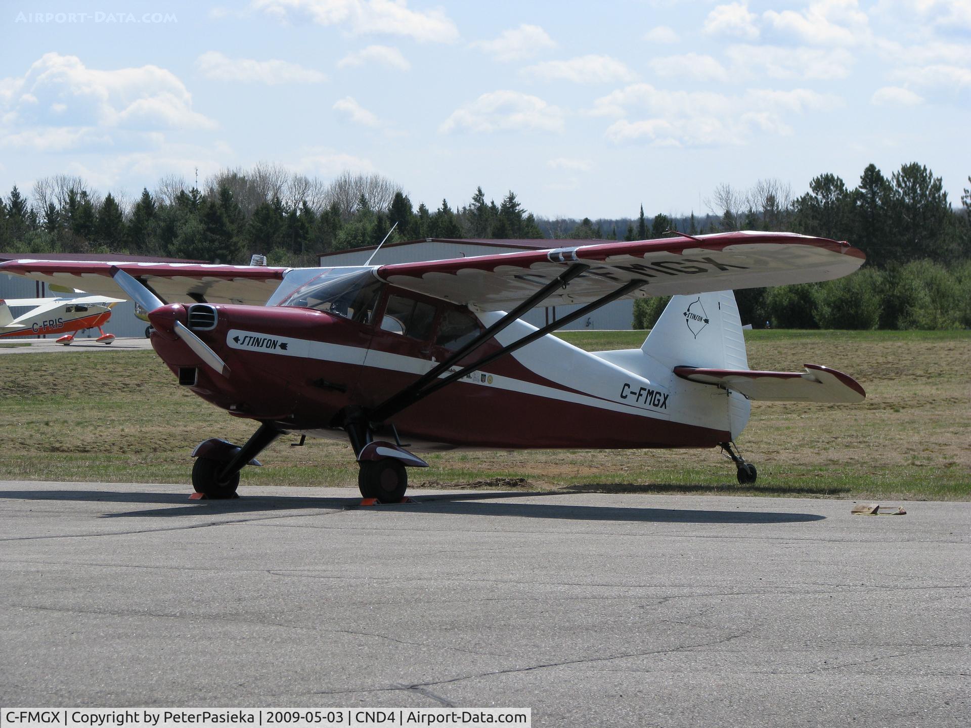 C-FMGX, 1947 Stinson 108-2 Voyager C/N 108-2986, @ Haliburton/Stahnope Airport