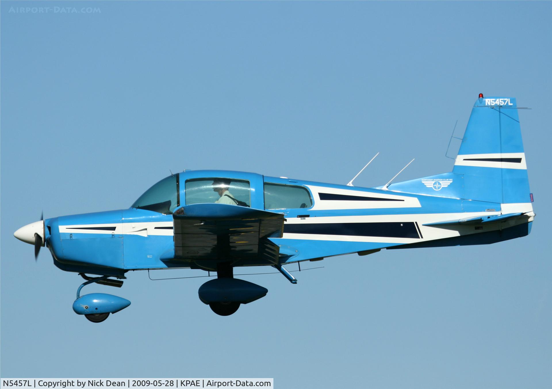 N5457L, 1973 Grumman American AA-5 Traveler C/N AA5-0357, KPAE