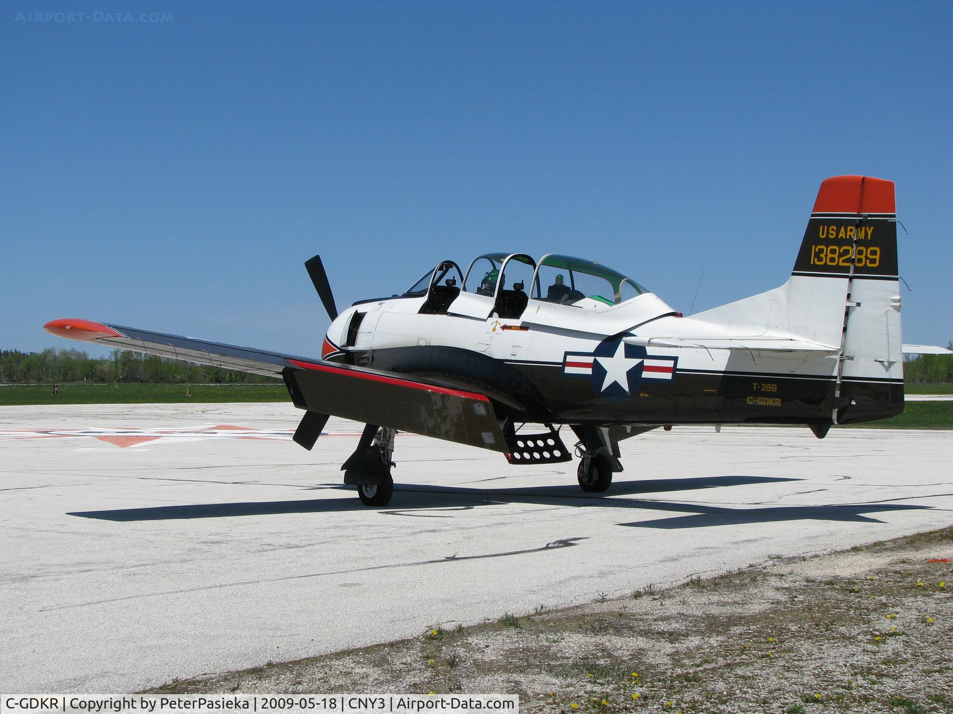 C-GDKR, 1956 North American T-28B Trojan C/N 200-360, @ Collingwood Airport