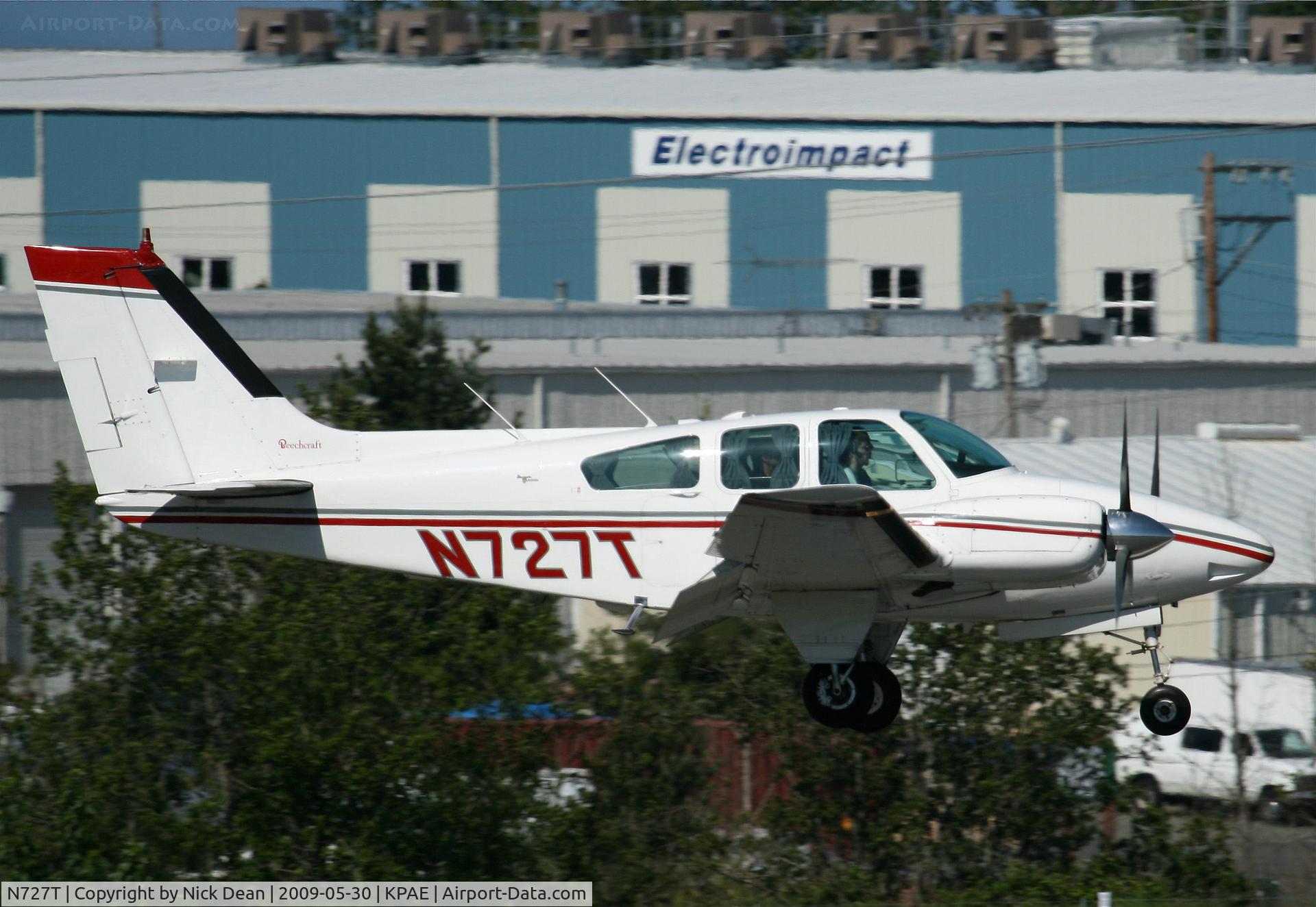 N727T, 1964 Beech 95-B55 (T42A) Baron C/N TC-753, KPAE