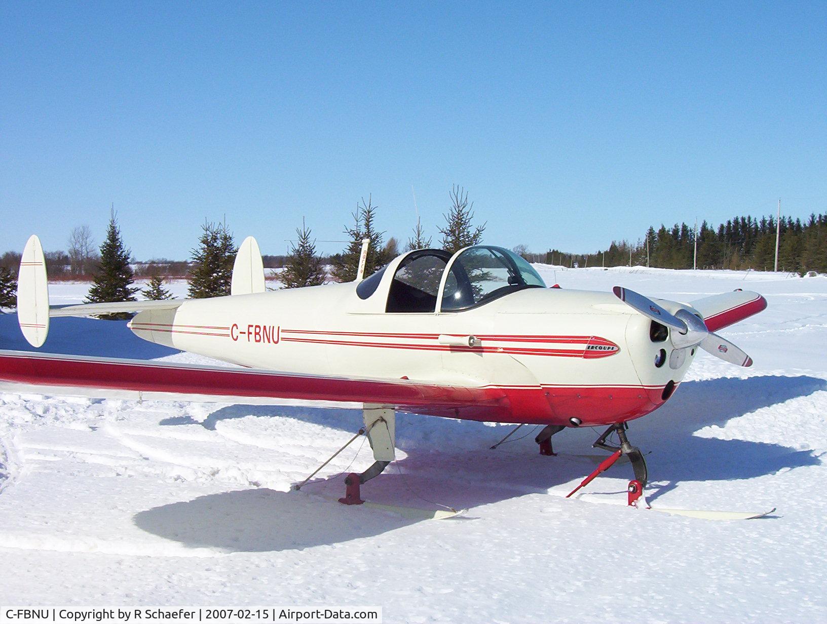 C-FBNU, 1946 Erco 415C Ercoupe C/N 3525, On skis