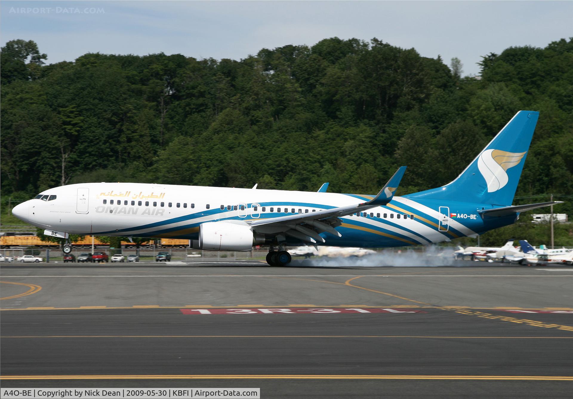 A4O-BE, 2009 Boeing 737-8Q8 C/N 37161, KBFI