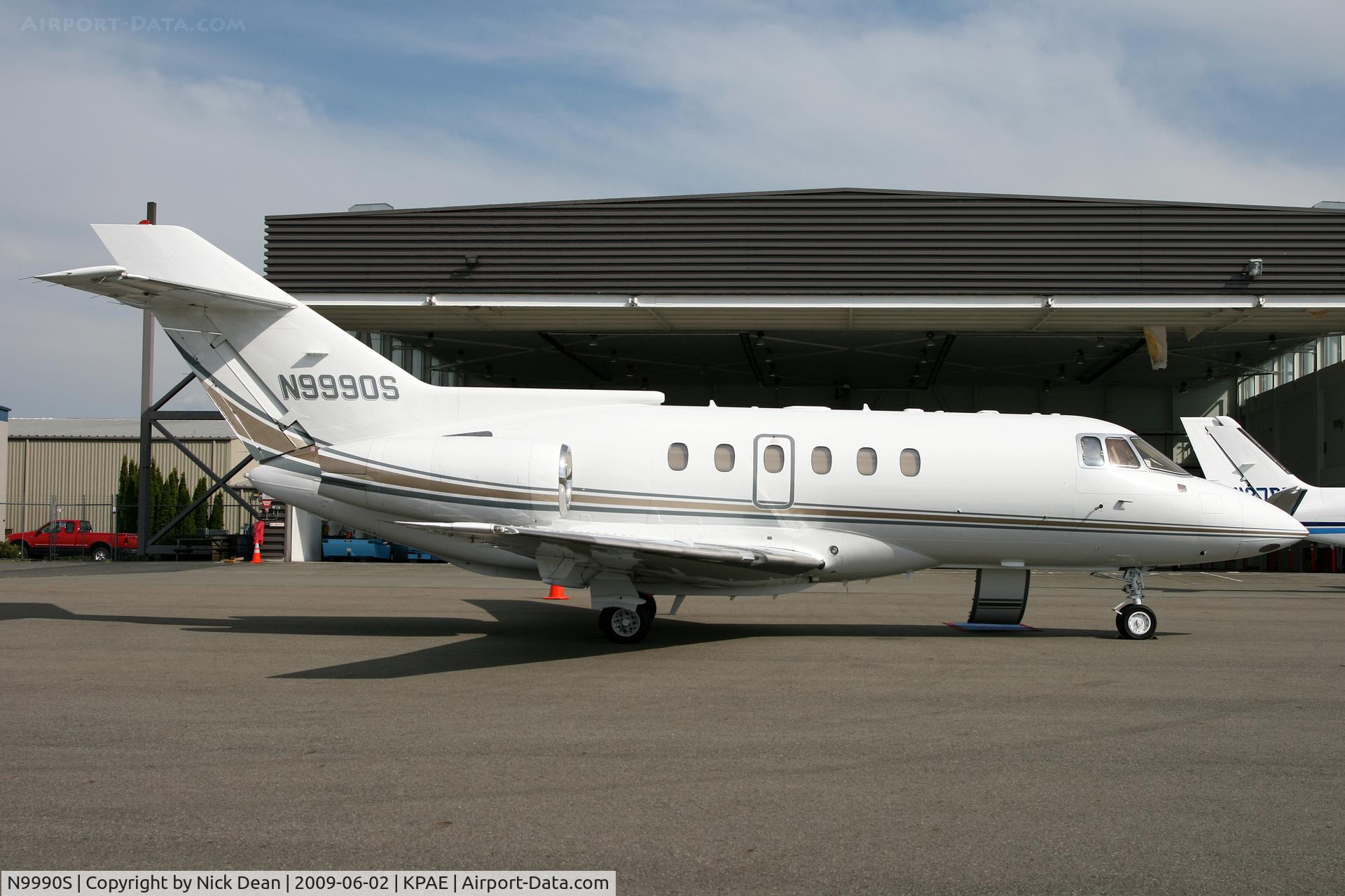 N9990S, 1991 British Aerospace BAe.125 Series 800A C/N 258209, KPAE