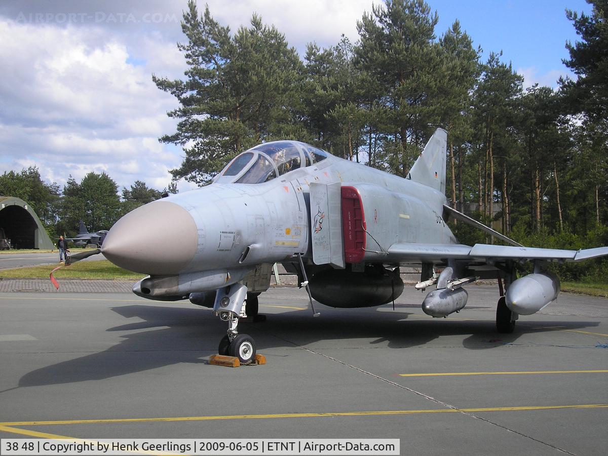 38 48, 1972 McDonnell Douglas F-4F Phantom II C/N 4747, Spotters day at Wittmund AFB - Germany