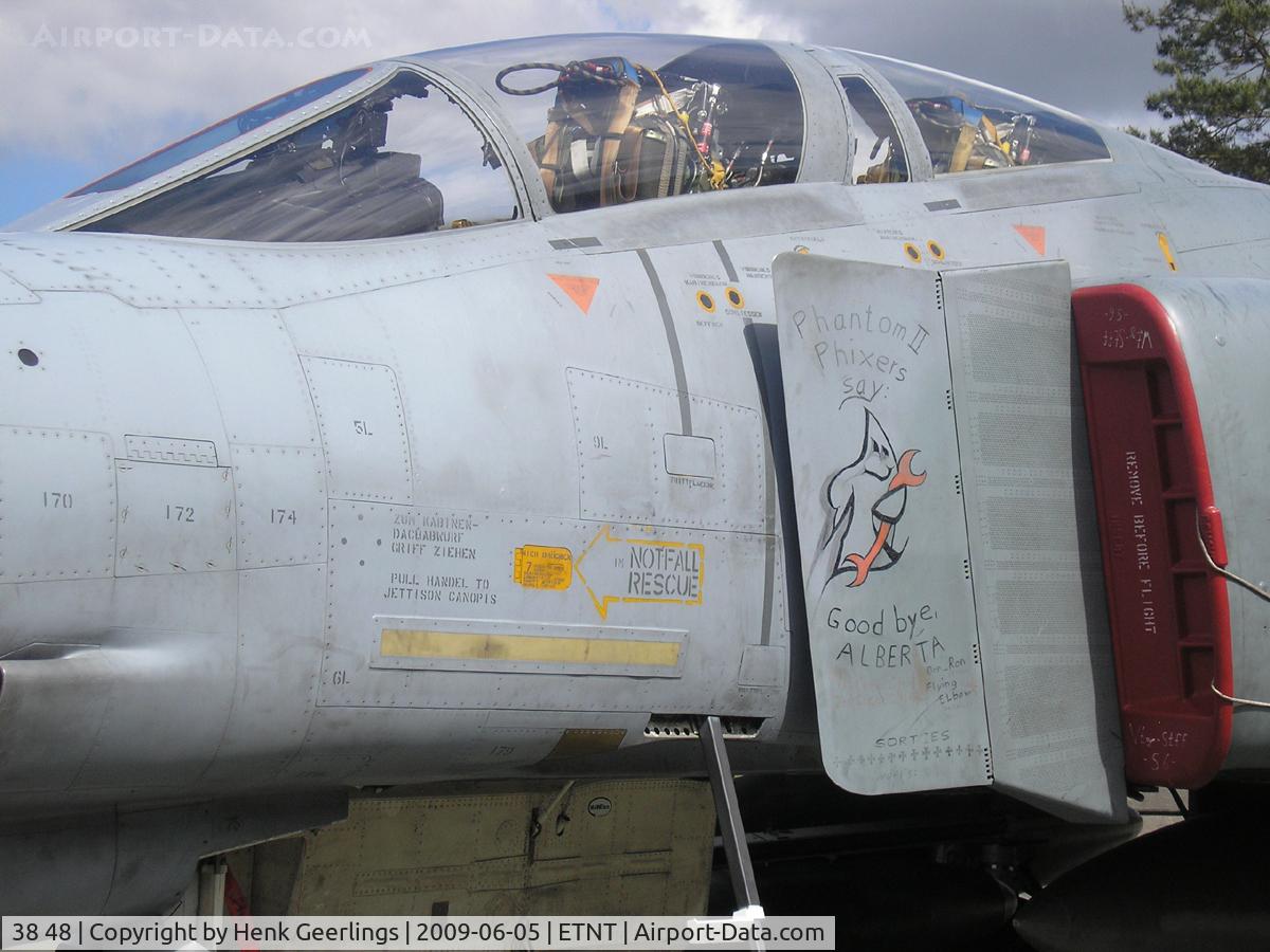 38 48, 1972 McDonnell Douglas F-4F Phantom II C/N 4747, Spotters day at Wittmund AFB - Germany;  spcl messages