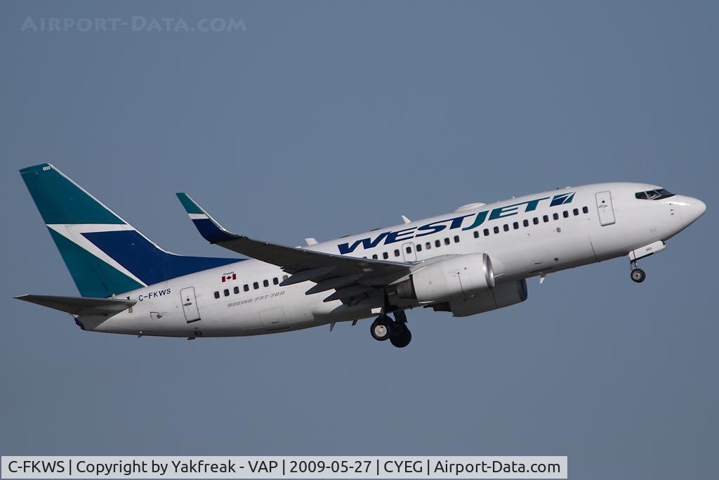 C-FKWS, 2001 Boeing 737-76N C/N 30134, Westjet Boeing 737-700