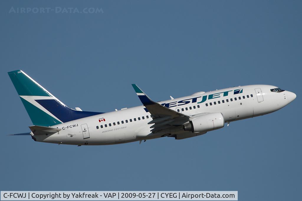 C-FCWJ, 2008 Boeing 737-7CT C/N 35086, Westjet Boeing 737-700