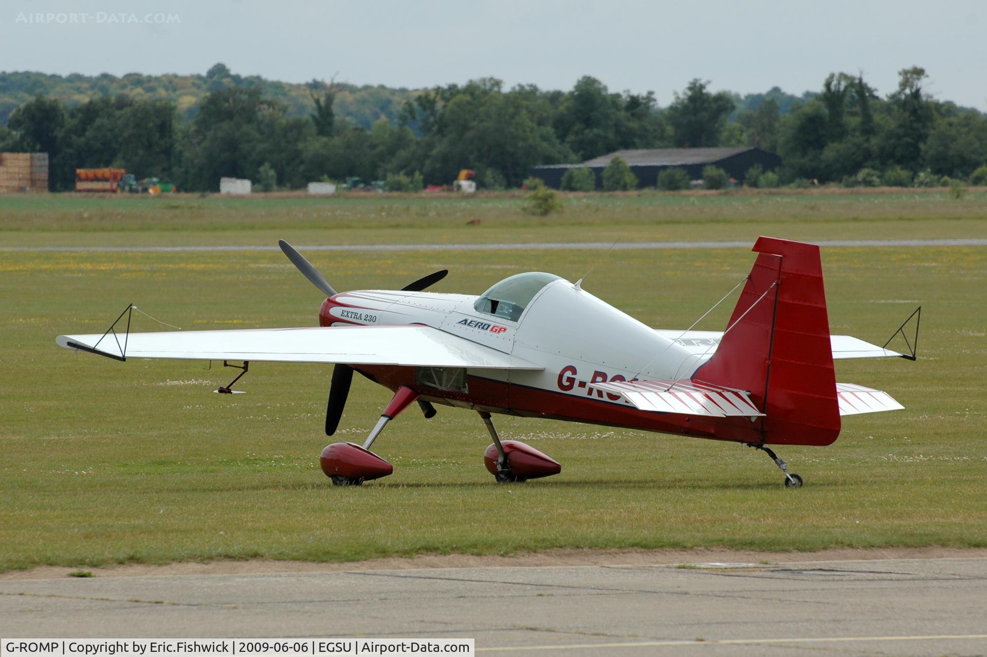 G-ROMP, 1987 Extra EA-230H C/N 001, 1. G-ROMP at The Duxford 90th Challenge Cup Aerobatics Competition