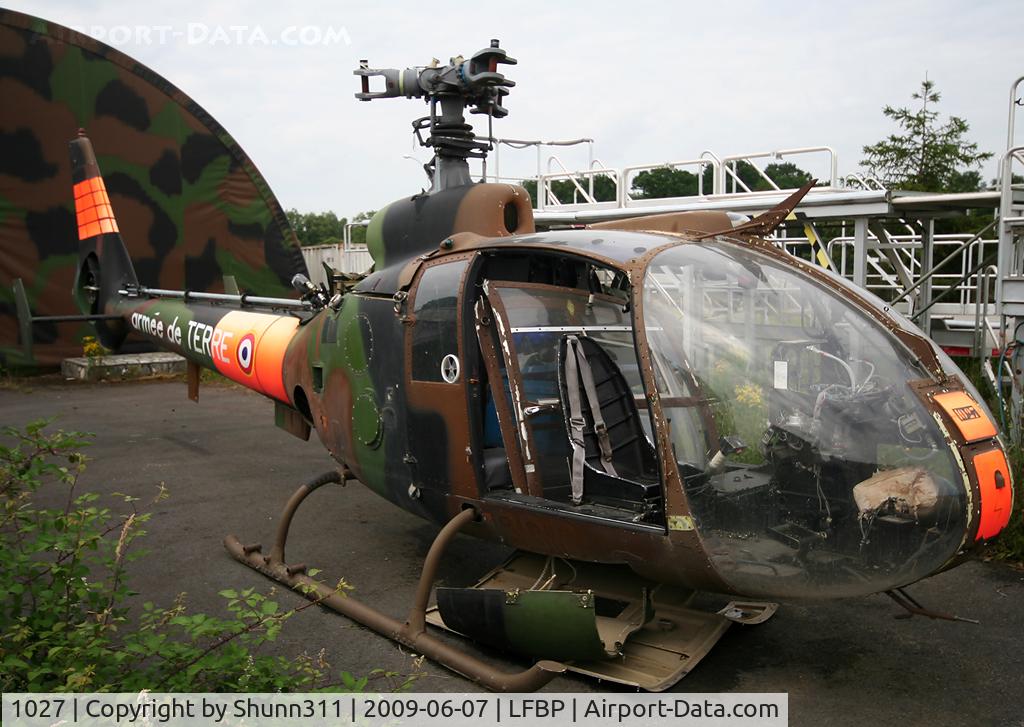 1027, 1972 Aérospatiale SA-341F Gazelle C/N 1027, Stored in LFBP Air Base