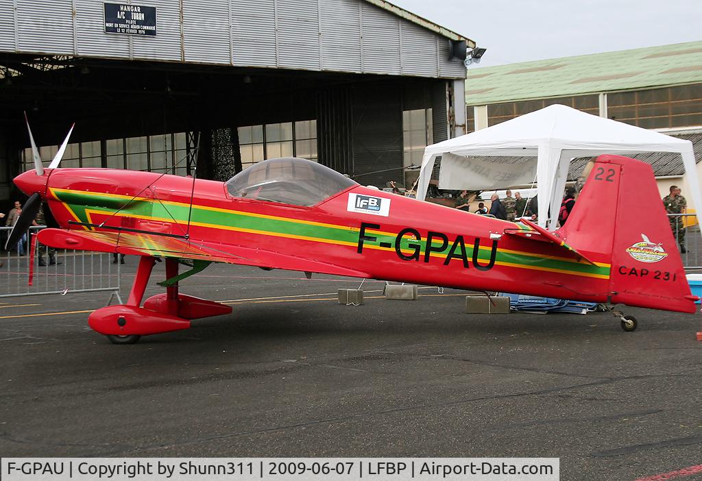 F-GPAU, 1994 Mudry CAP-231 C/N 22, Displayed during LFBP Open Day 2009
