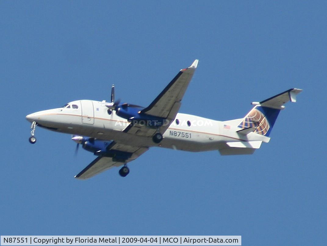 N87551, 1996 Beech 1900D C/N UE-206, Continental Connection B1900