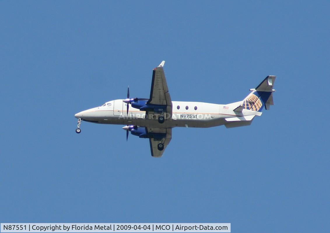 N87551, 1996 Beech 1900D C/N UE-206, Continental Connection B1900D